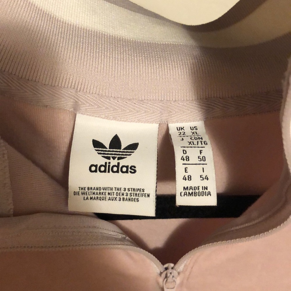 💕Adidas Originals Boyfriend velvet Zip sweatshirt - Picture 6 of 6